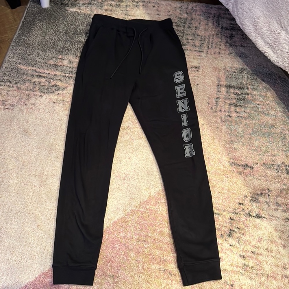 Senior black sweatpants